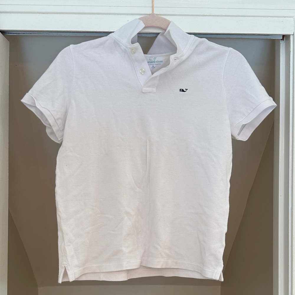 Vineyard Vines Boys Classic White Polo